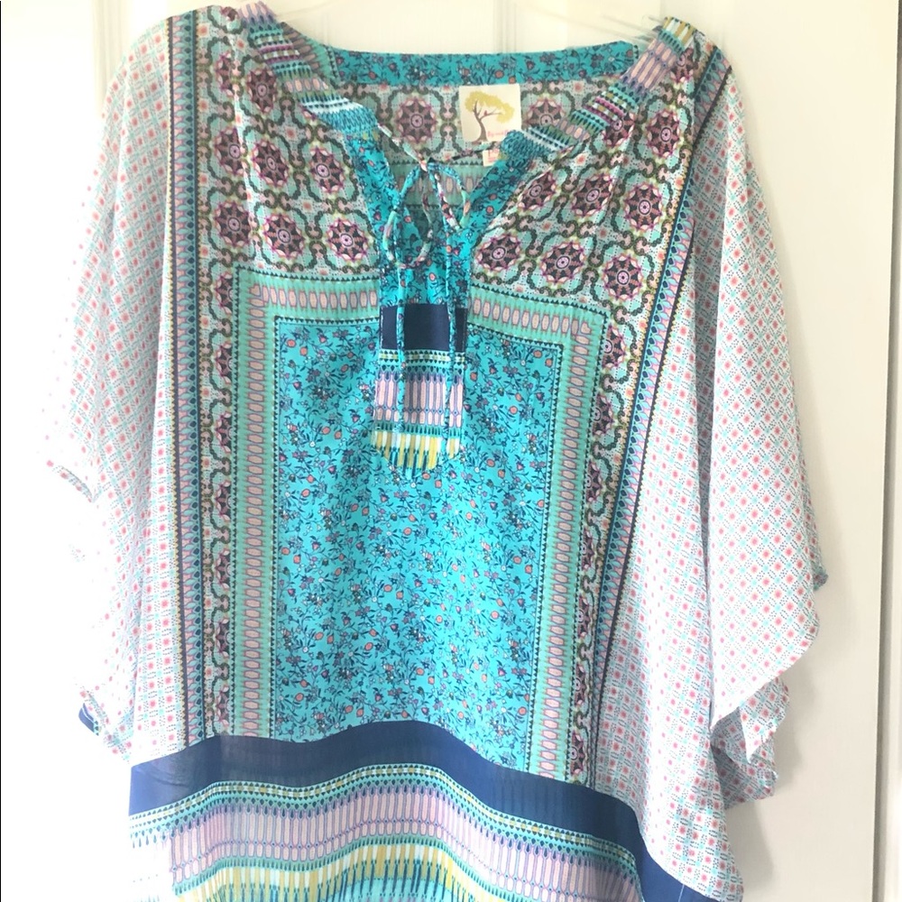Anthropologie Fig and Flower Boho Style Top